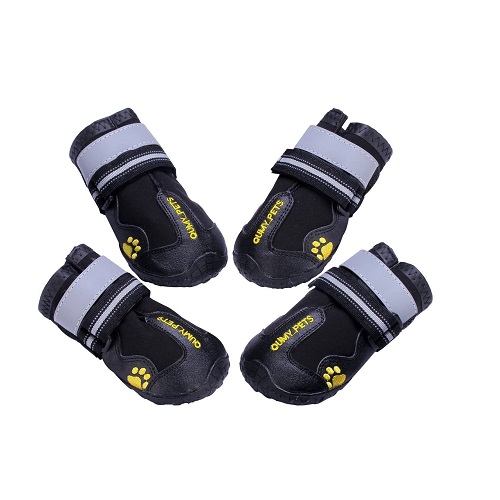 QUMY Boots Waterproof Shoes for Dogs